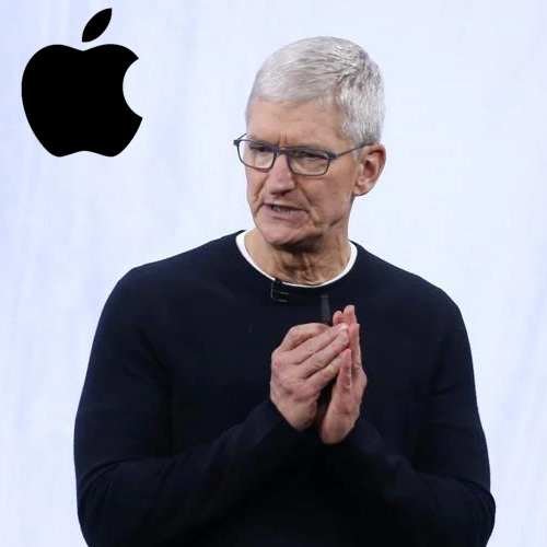 Illustration depicting the Apple logo juxtaposed with the European Union flag, symbolizing regulatory scrutiny
